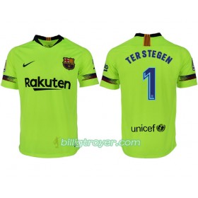 Billige Fotballdrakter FC Barcelona TER STEGEN 1 Bortedraktsett 2018/19 Kortermet